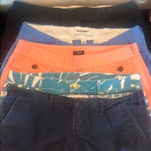 Trendy Shorts Collection in Navy, Coral, and Teal